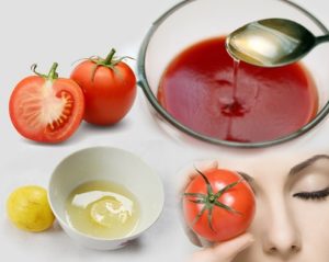 Tomato Puree And Lemon Juice for getting the beautiful neck