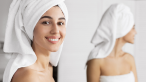 Wrapping Wet Hair In Towel