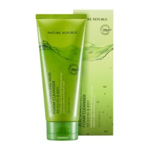 Nature Republic Jeju Sparkling Mud Foam Cleanser,