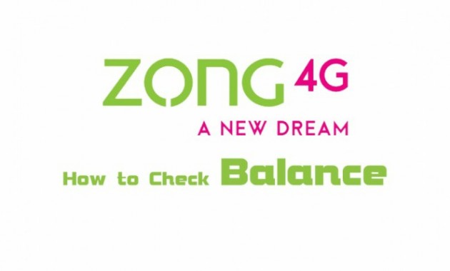 Check Zong Balance Of Prepaid And Postpaid Customers 2020