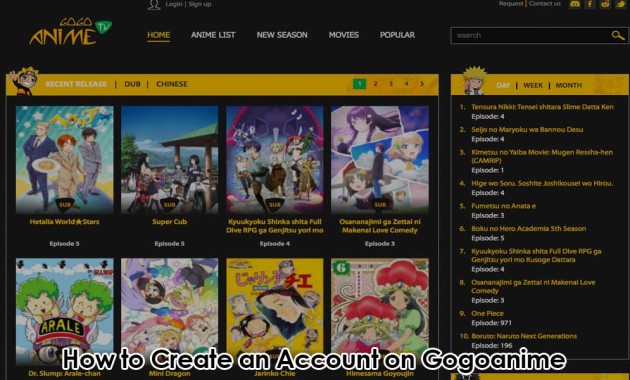 How to Create an Account on Gogoanime?