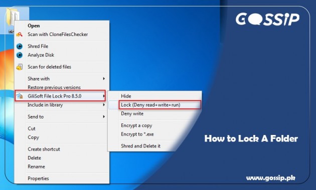 How to Lock A Folder?