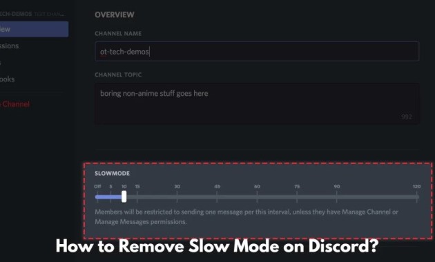 How to Remove Slow Mode on Discord?