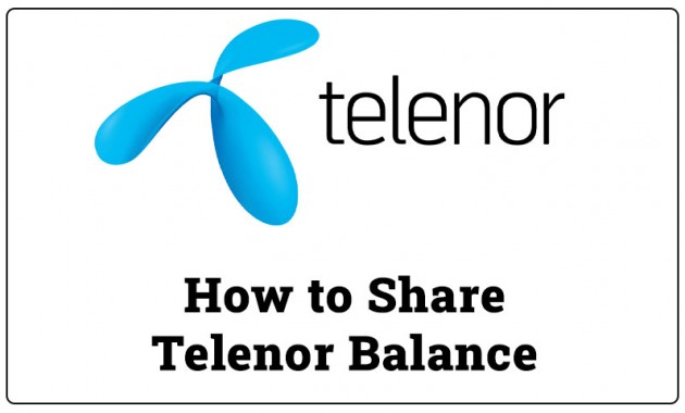 How to share Telenor balance