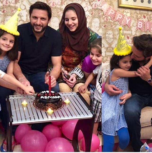 shahid afridi family