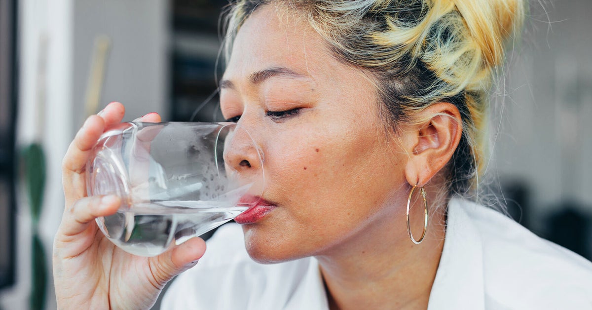 water for acne