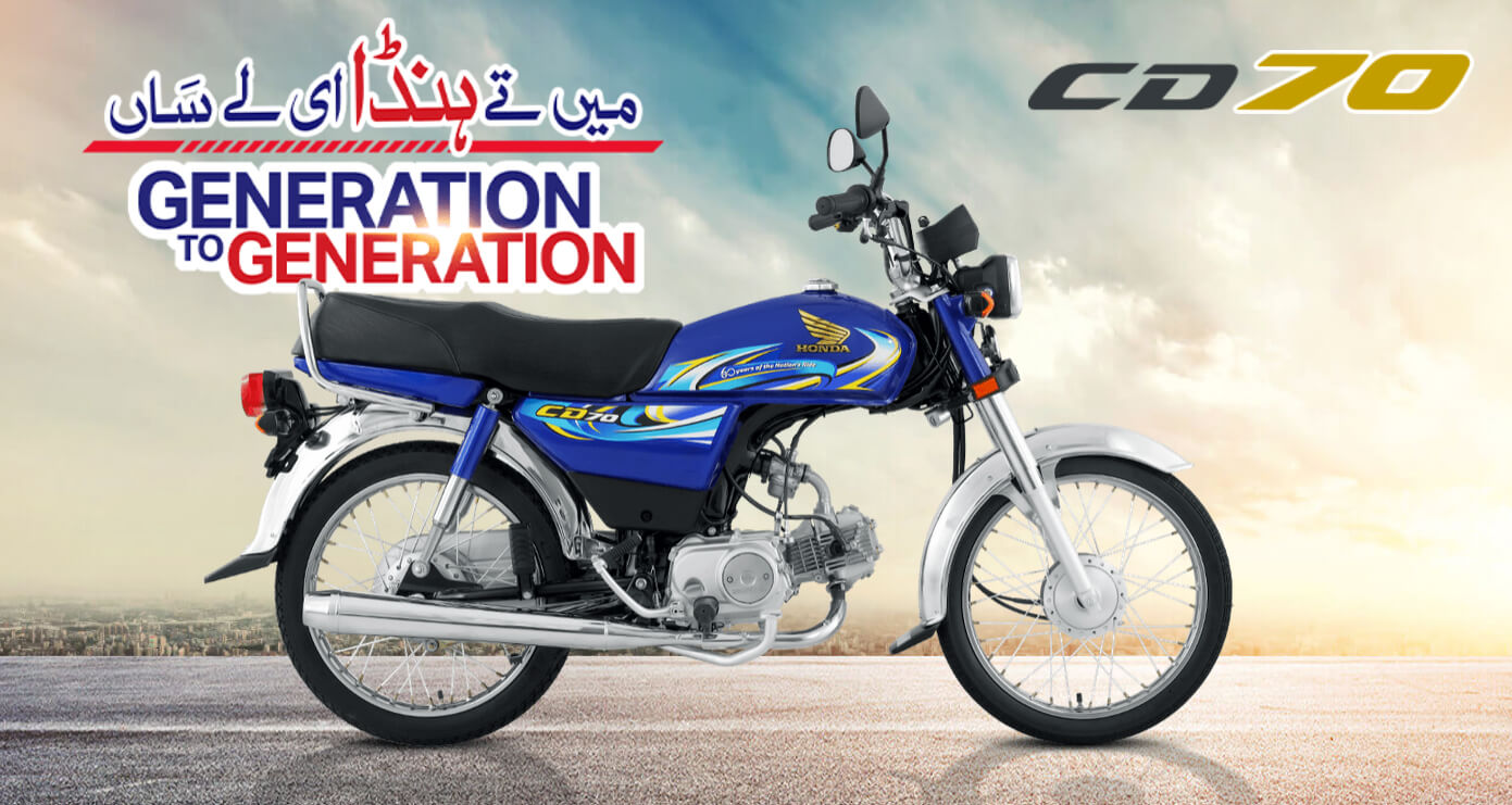 Honda CD 70 Installment Plans with Meezan Bank