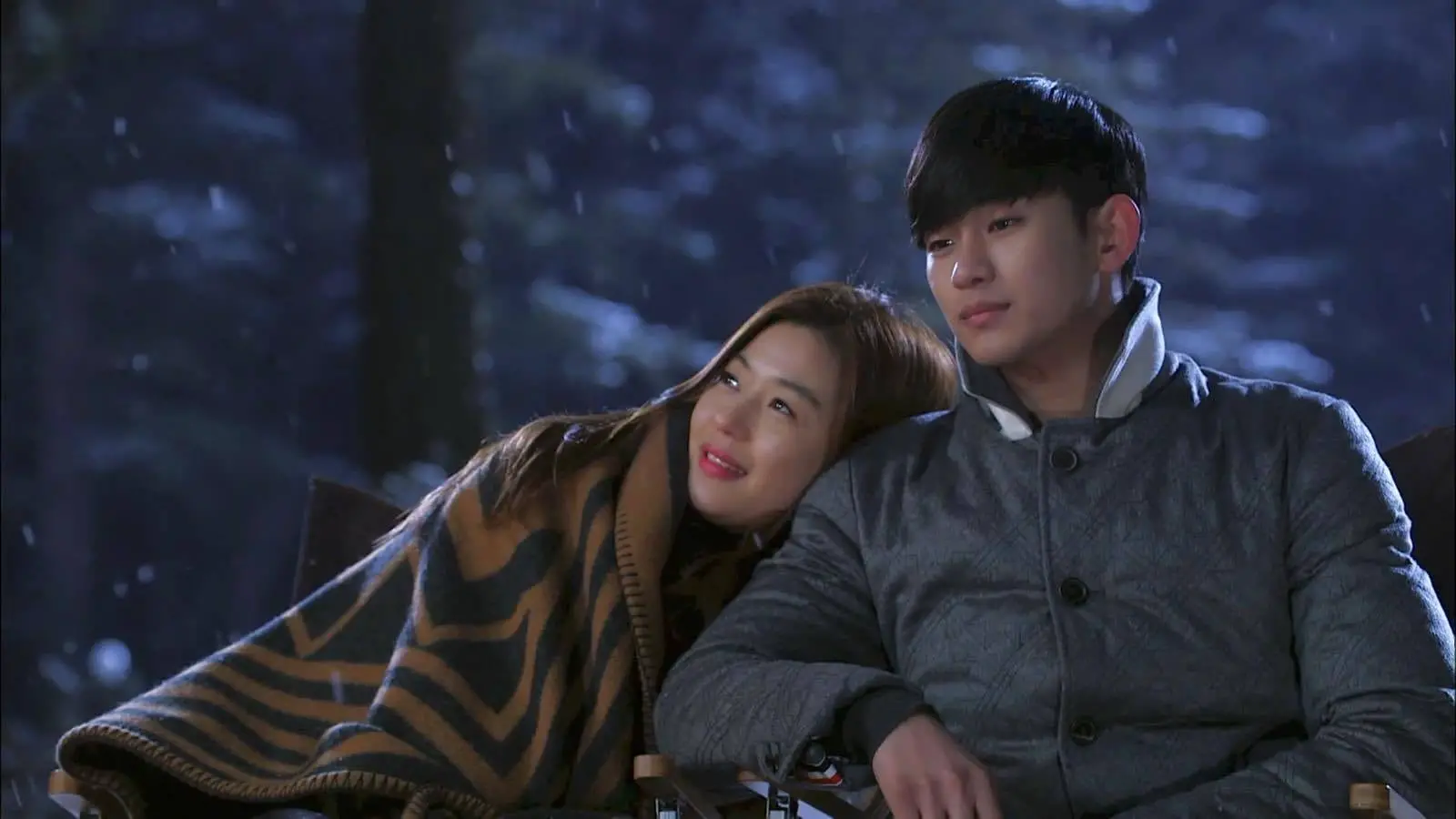 my love from the star snowfall scene