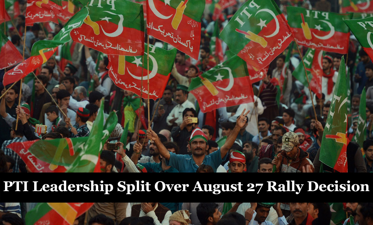 PTI Leadership Split Over August 27 Rally Decision