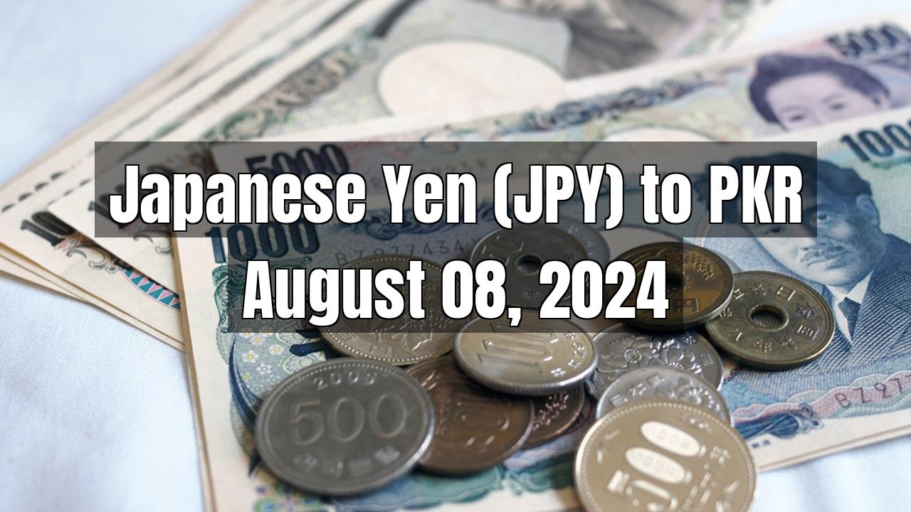 Japanese Yen (JPY) to Pakistani Rupee (PKR) Today - August 08, 2024