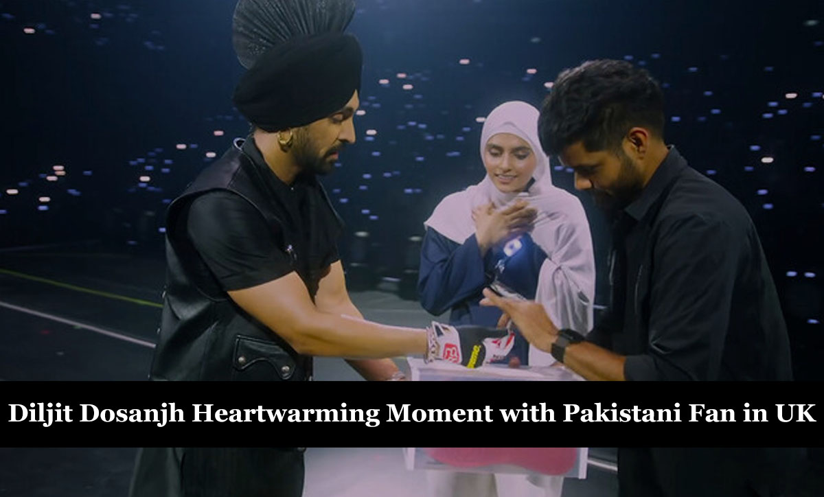 Diljit Dosanjh Heartwarming Moment with Pakistani Fan in UK