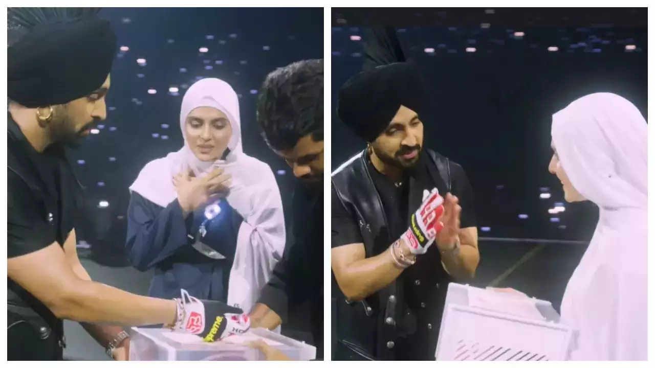 Diljit Dosanjh Heartwarming Moment with Pakistani Fan in UK