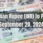 Indian Rupee (INR) to Pakistani Rupee (PKR) Today - September 20, 2024