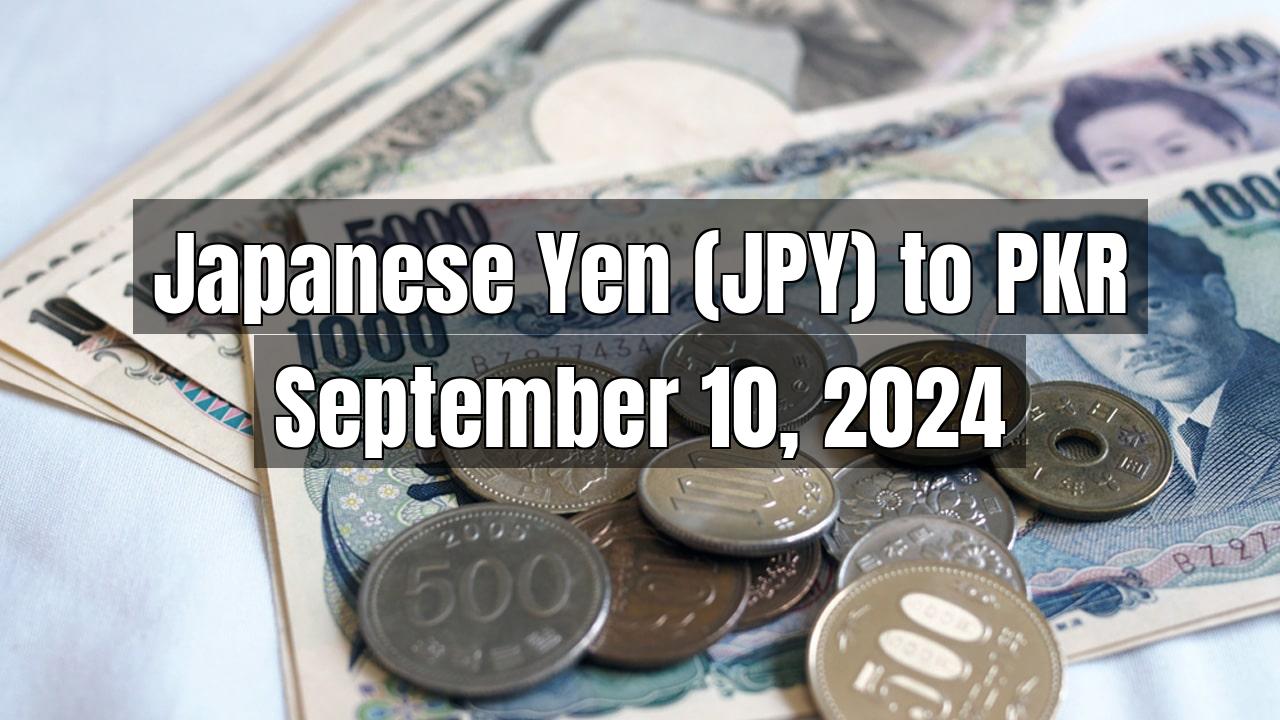 Japanese Yen (JPY) to Pakistani Rupee (PKR) Today - September 10, 2024