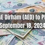 UAE Dirham (AED) to Pakistani Rupee (PKR) Today - September 18, 2024