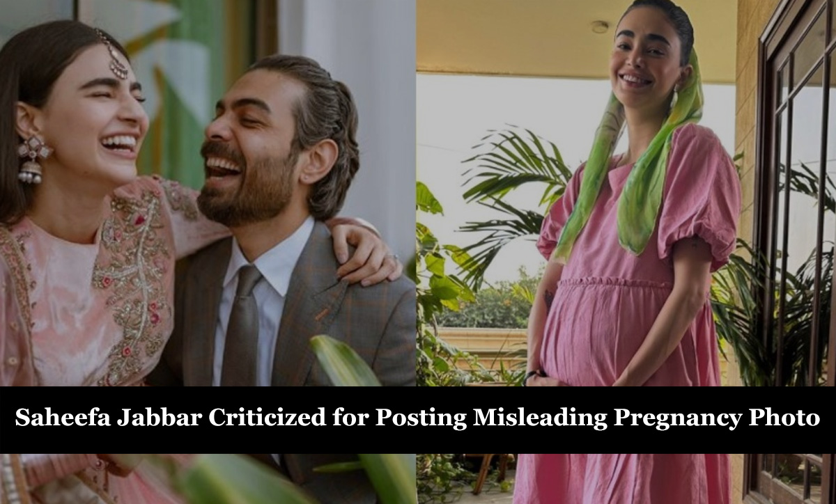 Saheefa Jabbar Criticized for Posting Misleading Pregnancy Photo