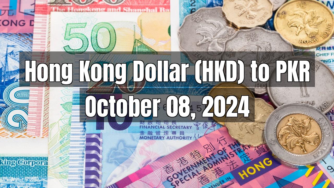 Hong Kong Dollar (HKD) to Pakistani Rupee (PKR) Today - October 08, 2024