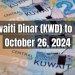 Kuwaiti Dinar (KWD) to Pakistani Rupee (PKR) Today - October 26, 2024