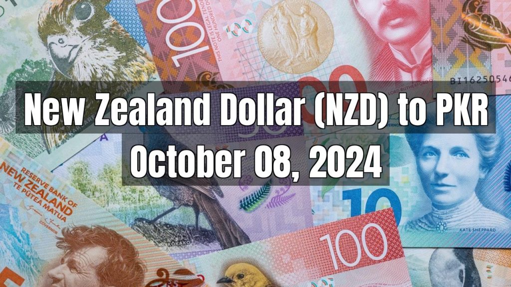 New Zealand Dollar (NZD) to Pakistani Rupee (PKR) Today – October 08, 2024