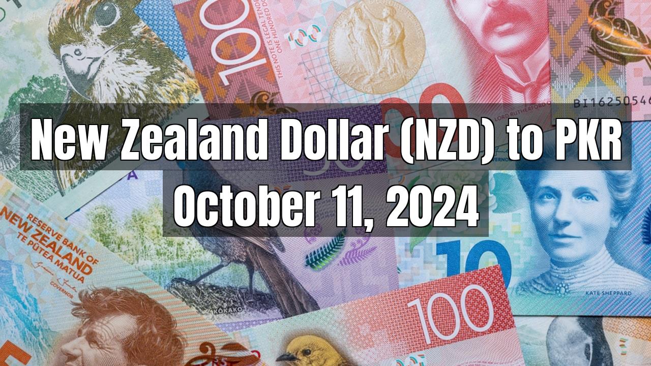 New Zealand Dollar (NZD) to Pakistani Rupee (PKR) Today - October 11, 2024