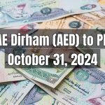 UAE Dirham (AED) to Pakistani Rupee (PKR) Today - October 31, 2024