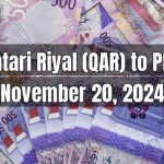 Qatari Riyal (QAR) to Pakistani Rupee (PKR) Today - November 20, 2024