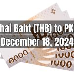 Thai Baht (THB) to Pakistani Rupee (PKR) Today - December 18, 2024