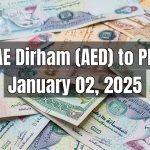 UAE Dirham (AED) to Pakistani Rupee (PKR) Today - January 02, 2025